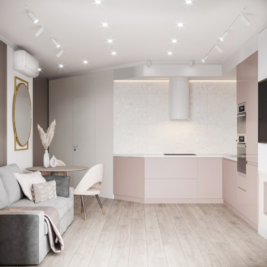 Квартира ЖК Gagarin Residence 2 дизайнер Кокшарова Елена