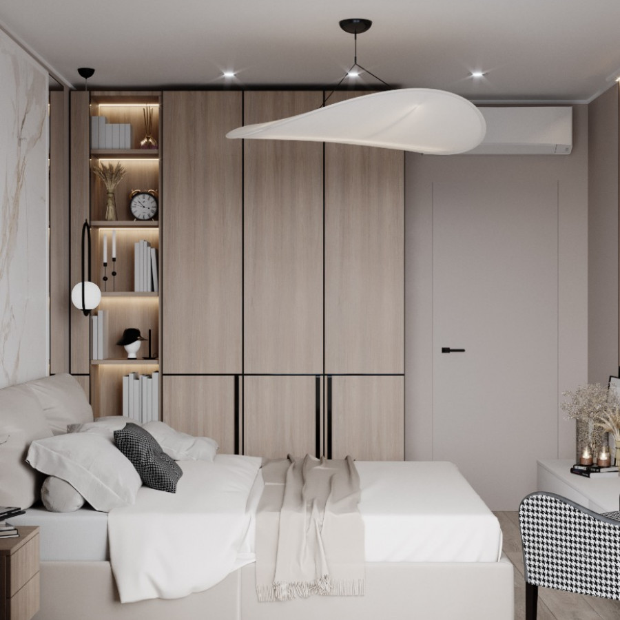 Квартира ЖК Gagarin Residence 2 дизайнер Кокшарова Елена