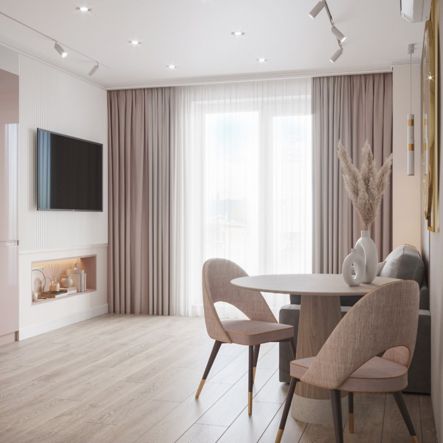 Квартира ЖК Gagarin Residence 2 дизайнер Кокшарова Елена