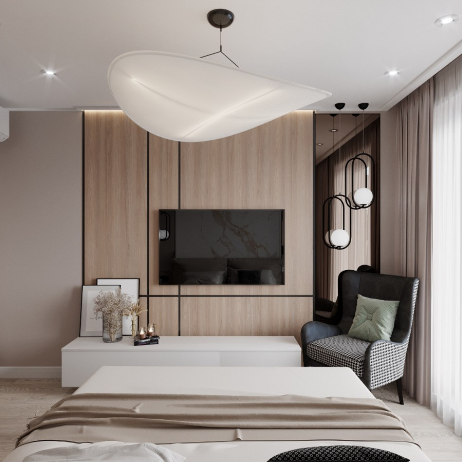 Квартира ЖК Gagarin Residence 2 дизайнер Кокшарова Елена
