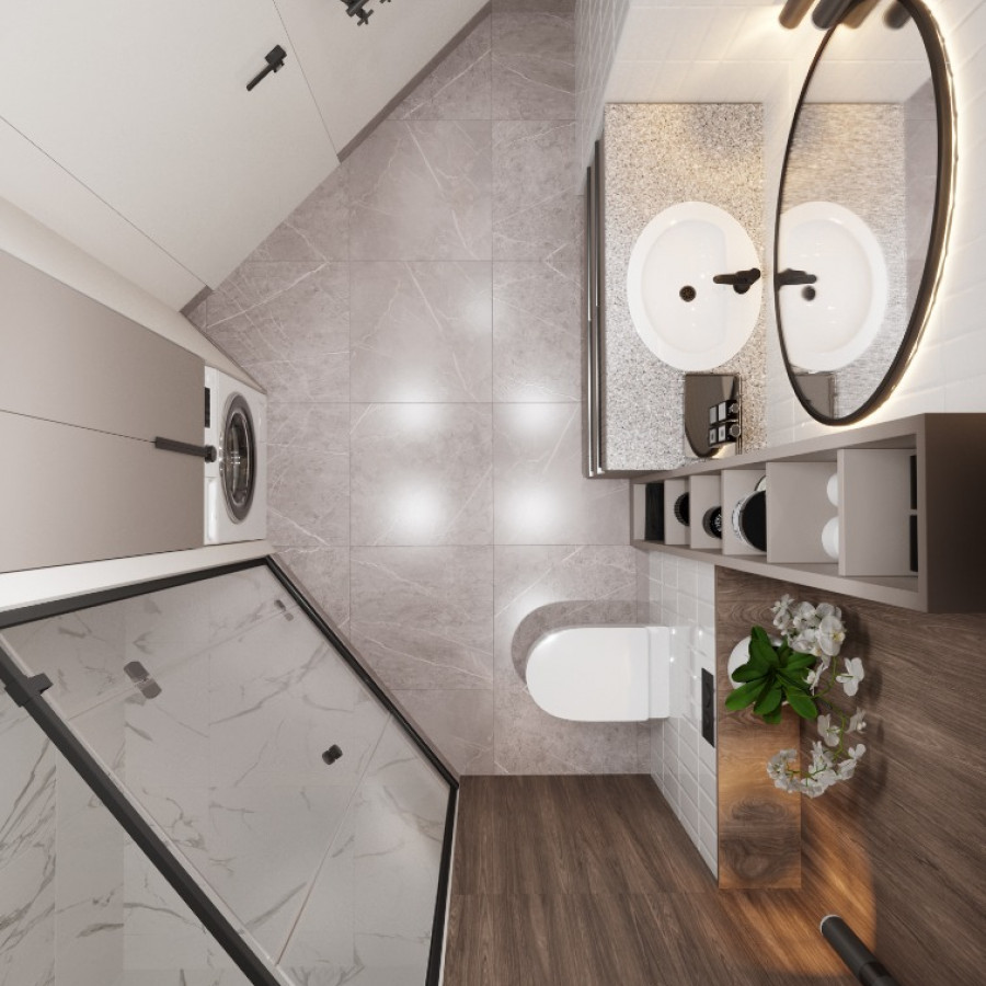 Квартира ЖК Gagarin Residence 2 дизайнер Кокшарова Елена