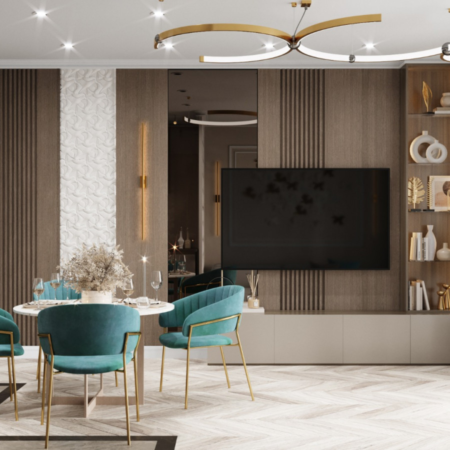 Квартира в современной классике ЖК Ньютон