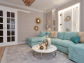 Бирюзовое настроение. Неоклассика . Гостиная.