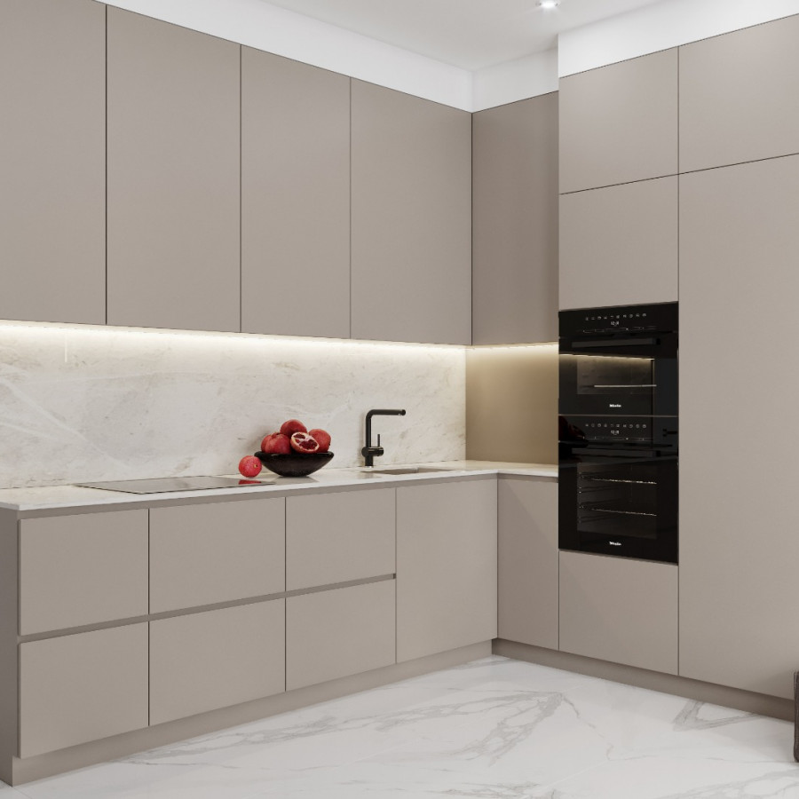 ЖК Ньютон Челябинск Гостиная кухня